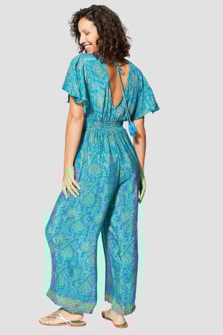 Macacão - Azul - Azul e verde