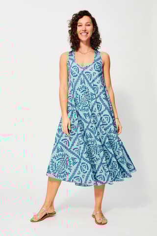 Vestido trapézio Azul-celeste - Azul