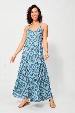 Vestido comprido Azul-celeste - Azul