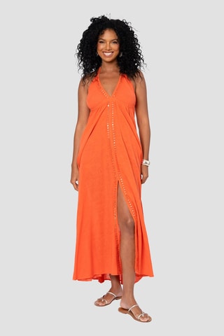 Vestido comprido - Laranja - Laranja