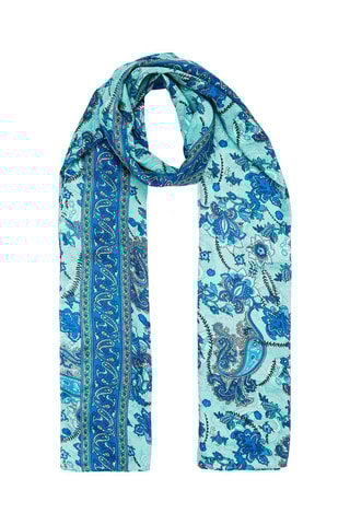 Lenço - Turquesa e azul-marinho - Azul