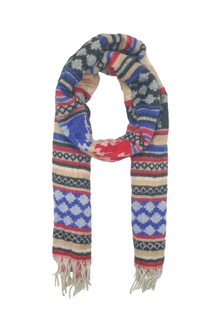 Lenço - Azul-cobalto - Multicor