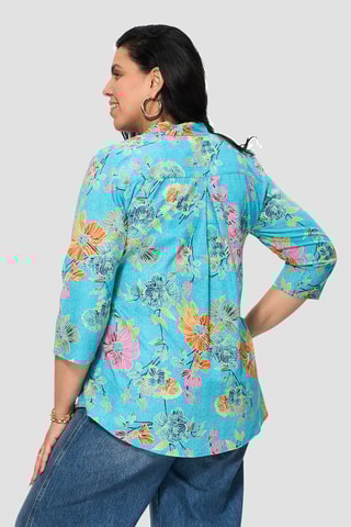 Blusa - Azul - Multicor