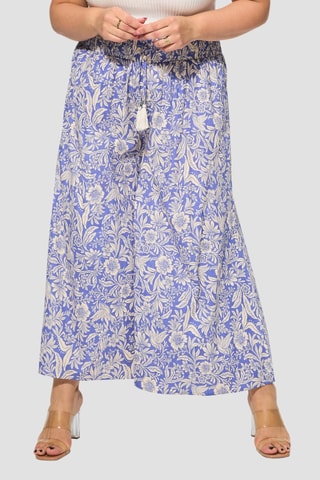 Calças evasê - Violeta - Azul e violeta