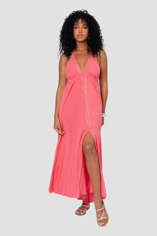 Vestido comprido - Rosa - Rosa