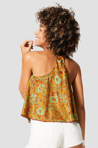 Top Laranja - Vermelho, verde e laranja