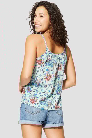 Camisola de alças - Branco - Branco