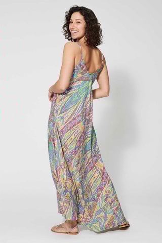 Vestido comprido - Multicolor - Multicor