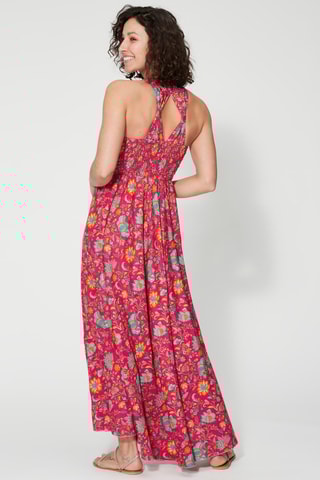 Vestido comprido - Vermelho - Rosa