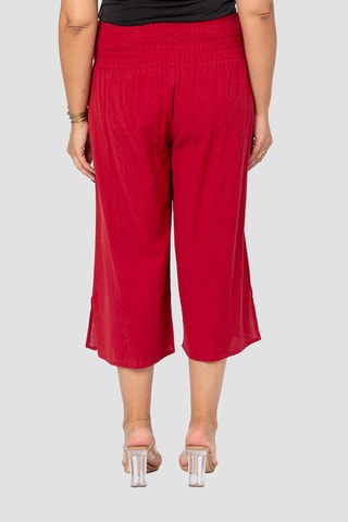 Corsários em linho - Vermelho - Vermelho