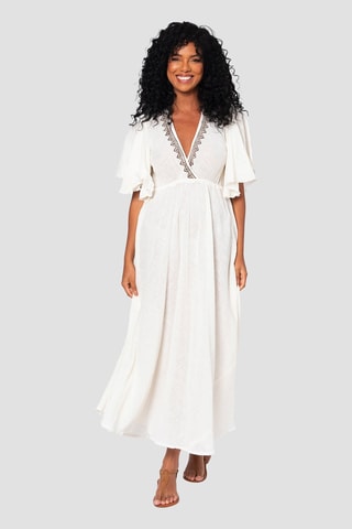 Vestido comprido - Branco - Branco