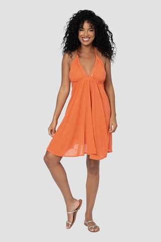 Vestido curto - Laranja - Laranja