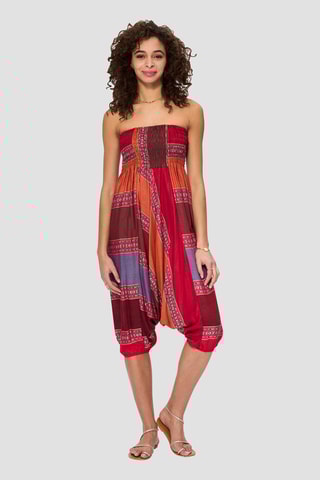 Calças saruel 3 em 1 - Vermelho - Vermelho e azul