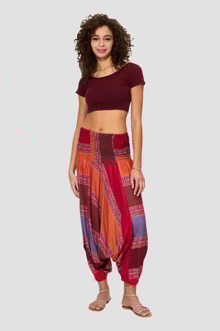 Calças saruel 3 em 1 - Vermelho - Vermelho e azul