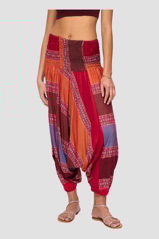 Calças saruel 3 em 1 - Vermelho - Vermelho e azul