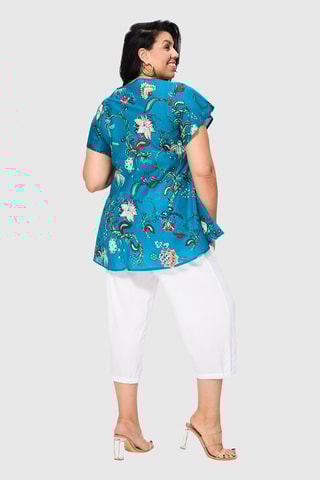 Blusa - Azul-petróleo - Azul