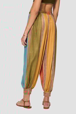 Calças saruel ­- Verde - Azul e verde