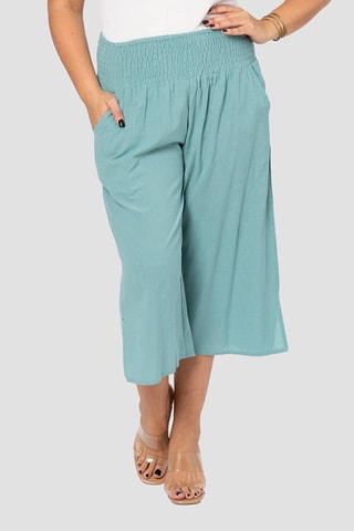 Corsários em linho - Azul-celeste - Azul