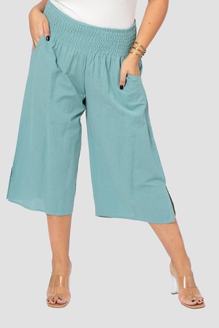 Corsários em linho - Azul-celeste - Azul