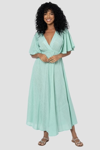 Vestido comprido - Verde - Verde