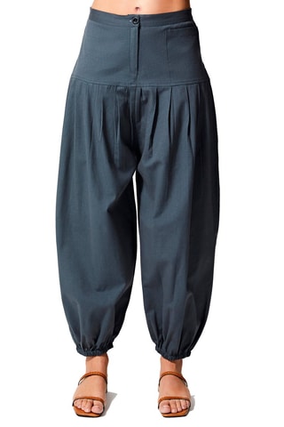 Calças balão Cinzento-escuro - Cinzento