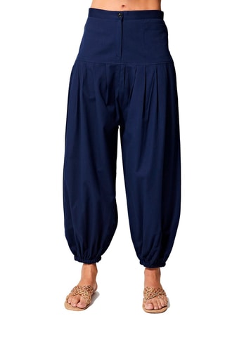 Calças balão Azul-marinho - Azul