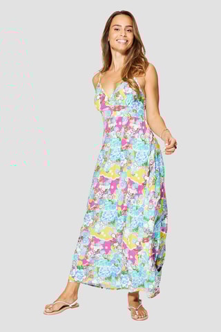 Vestido comprido - Multicolor - Multicor