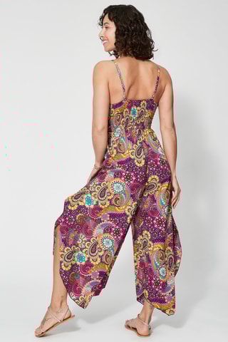 Jumpsuit - Paars en geel