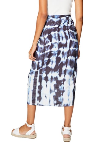 Lenço - Azul - Branco, preto e azul