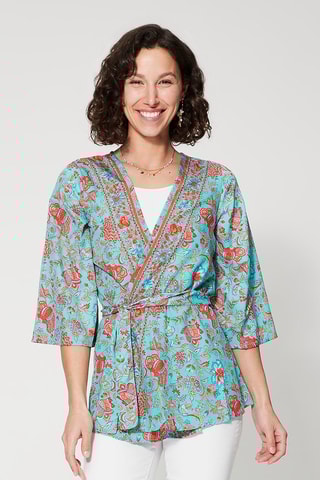 Quimono - Turquesa - Azul