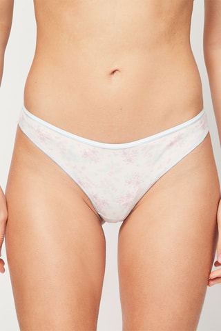 2 bragas brasileñas - Blanco y azul