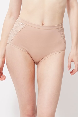 2 bragas de talle alto - Beige