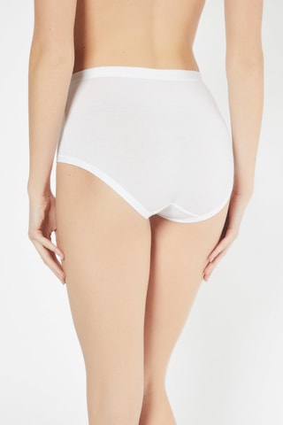 2 bragas maxi de talle alto - Blanco