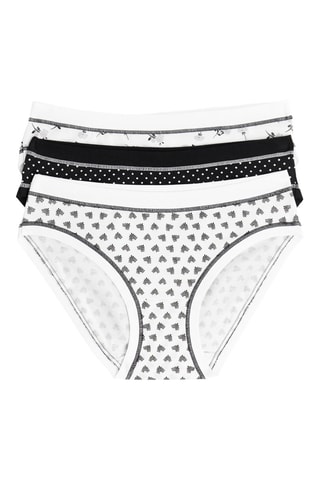 3 bragas - Blanco y negro