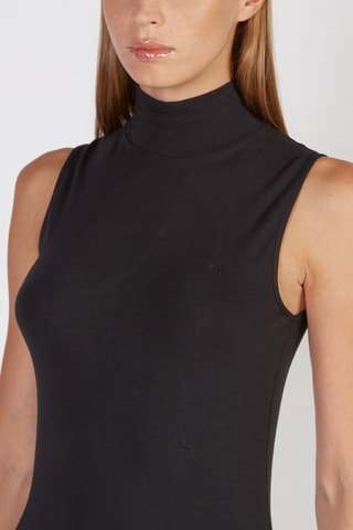 Jersey fino sin mangas - Negro