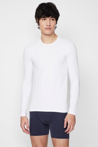 2 camisetas - Blanco y gris