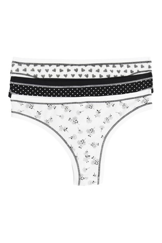 3 tangas - Blanco y negro