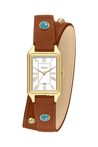 Montre à quartz en cuir - Blanc