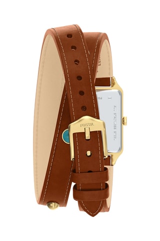 Montre à quartz en cuir - Blanc