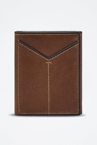 Portefeuille en cuir Jayden - Marron