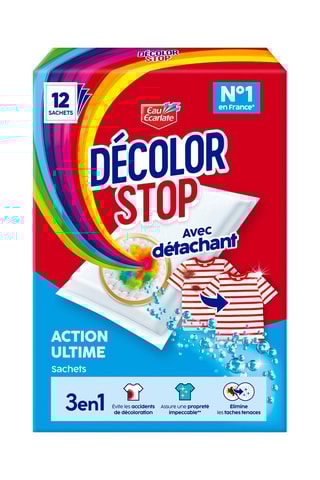 3 x Décolor Stop 3 en 1 Détachant - 12 sachets