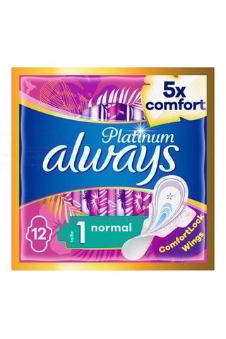 3 x 12 serviettes hygiéniques Always Platinum - Normal - Taille 1