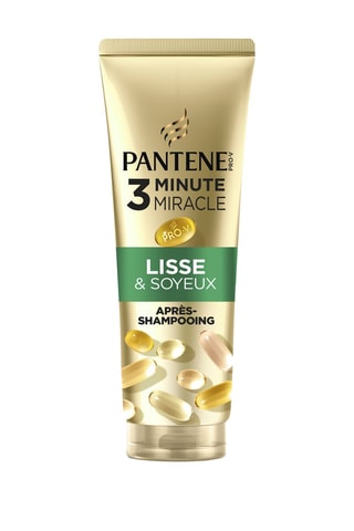 4 x Après-shampoing 3 Minute Miracle Lisse & Soyeux Pantene - 220 ml