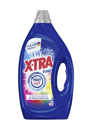 4 x 	Lessive liquide total color protect x-tra - 38 lavages