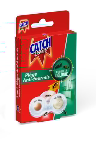 10 x Piège anti-fourmis 2 en 1 catch expert - 2 pièges