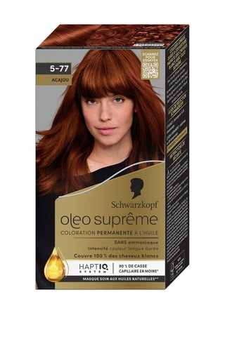 3 x Coloration cheveux oléo suprême 5.77 acajou brillant - 115 g
