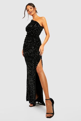 Abito asimmetrico - Nero