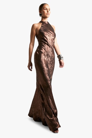 Abito lungo - Marrone