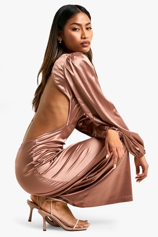 Abito lungo - Marrone