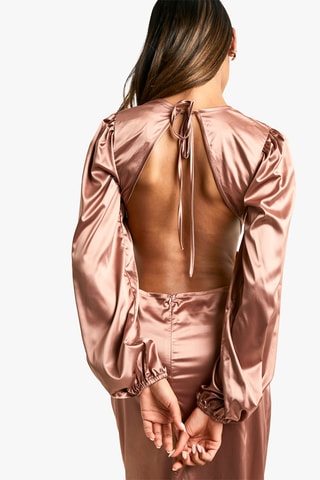 Abito lungo - Marrone